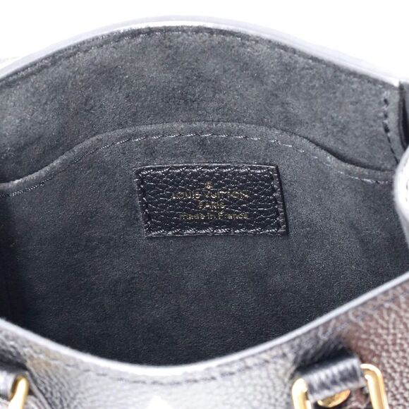 Louis Vuitton Petit Sac Plat Bag Bicolor Monogram Empreinte Giant Black - Picture 6 of 7